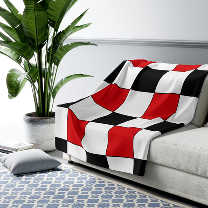 Gibraltar Retro Check Blanket Throw