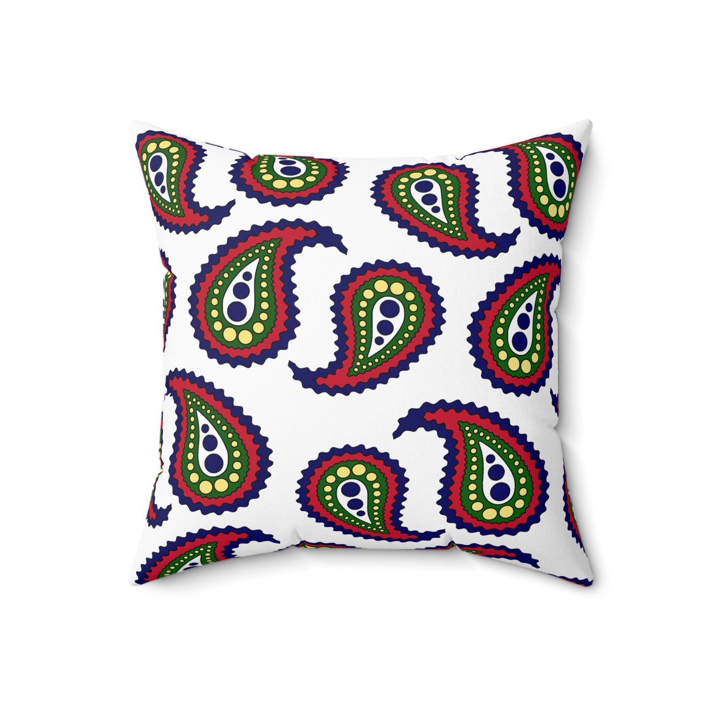 British Indian Ocean Territory Retro Paisley Cushion Pillow