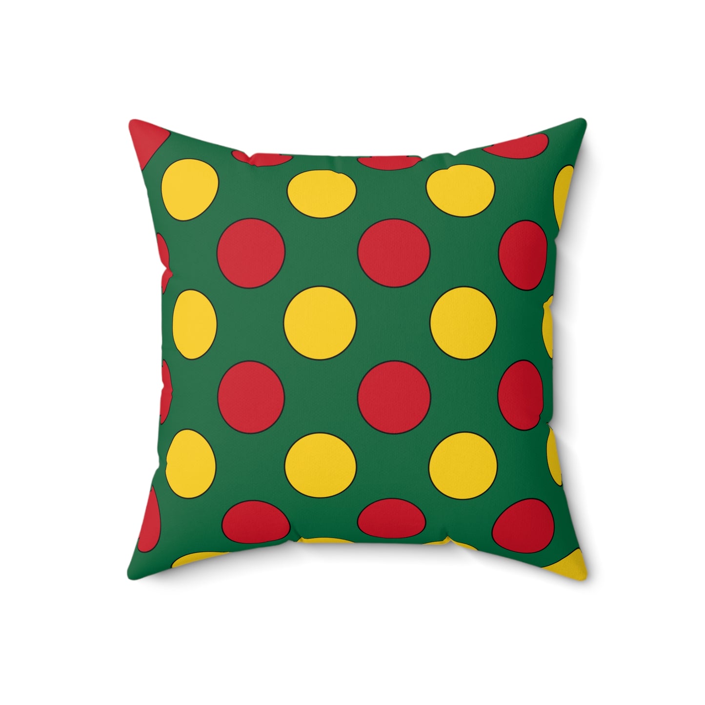 Ghana Retro Polka Dots Cushion Pillow