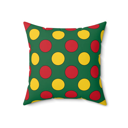Ghana Retro Polka Dots Cushion Pillow