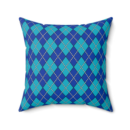 Pacific Islands Retro Argyle Cushion Pillow