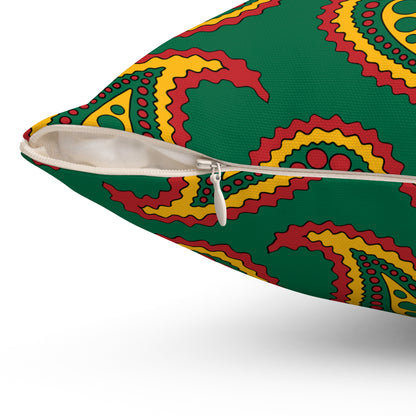 Lithuania Retro Paisley Cushion Pillow