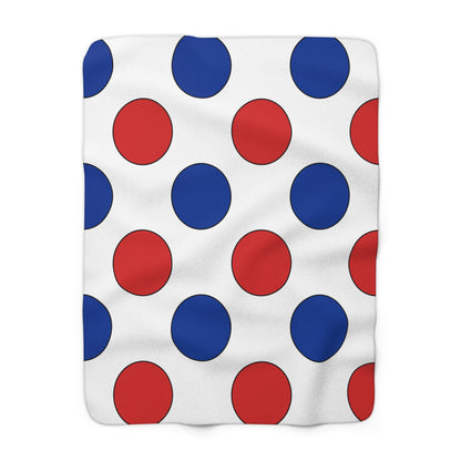 Faroe Islands Retro Polka Dots Blanket Throw