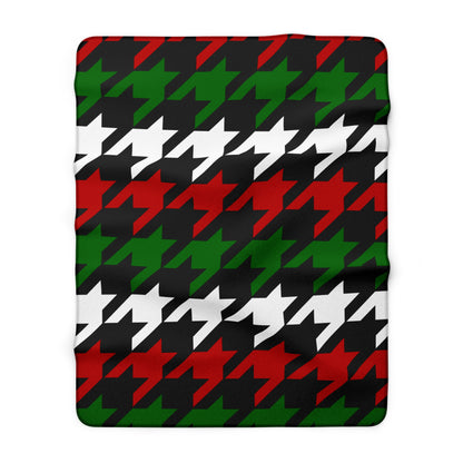 Kenya Retro Houndstooth Blanket Throw