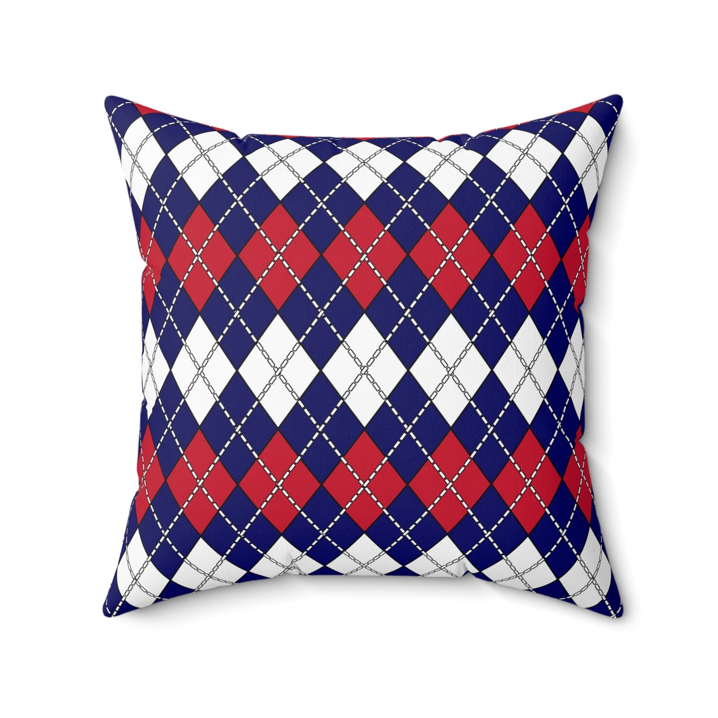 Cook Islands Retro Argyle Cushion Pillow