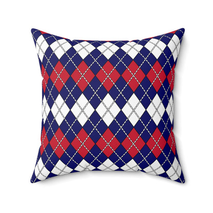 Cook Islands Retro Argyle Cushion Pillow
