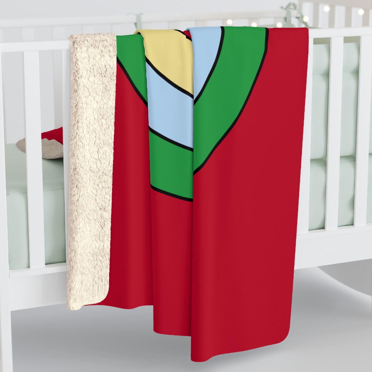 Eritrea Retro Target Blanket Throw
