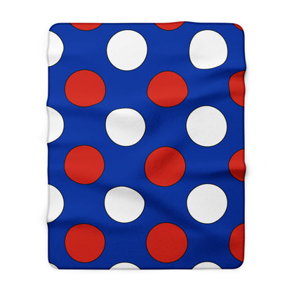 Russia Retro Polka Dots Blanket Throw
