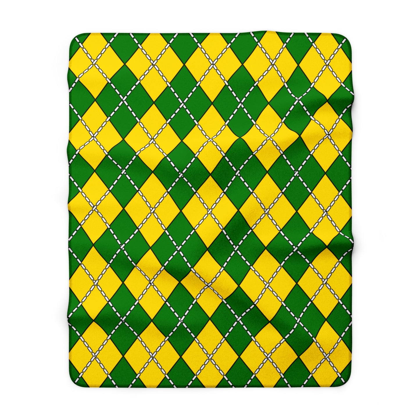Cocos Islands Retro Argyle Blanket Throw