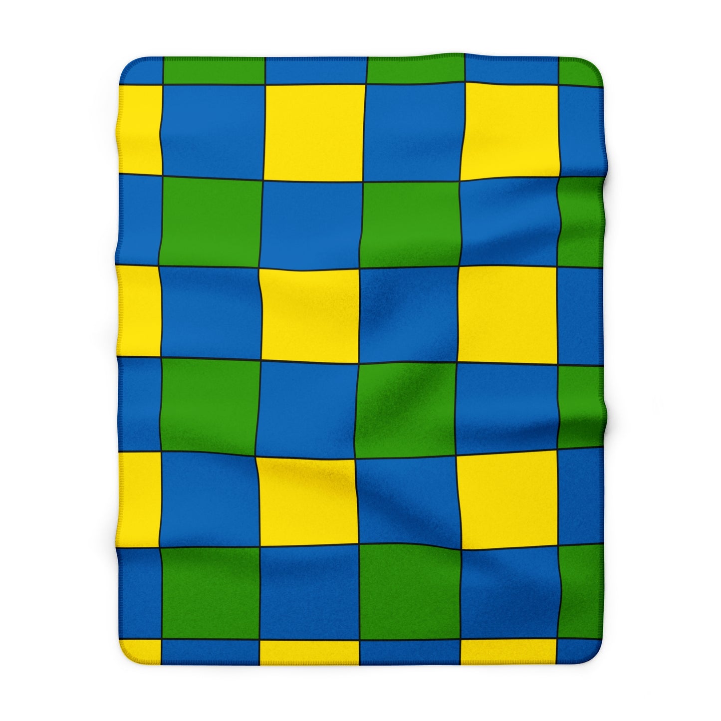Gabon Retro Check Blanket Throw