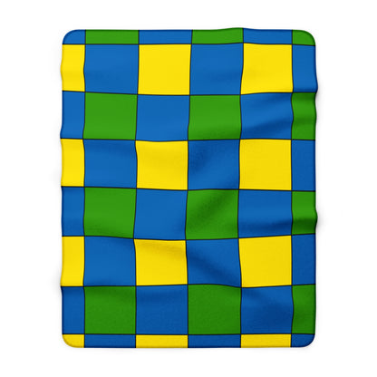 Gabon Retro Check Blanket Throw