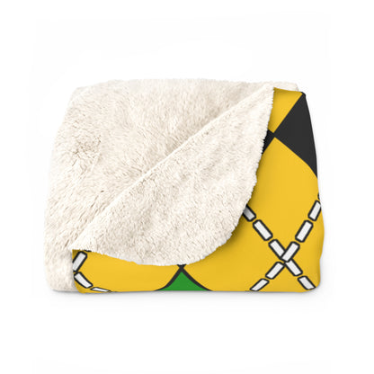 Jamaica Retro Argyle Blanket Throw