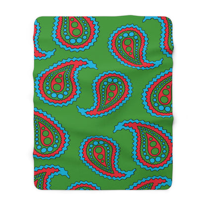 Azerbaijan Retro Paisley Blanket Throw