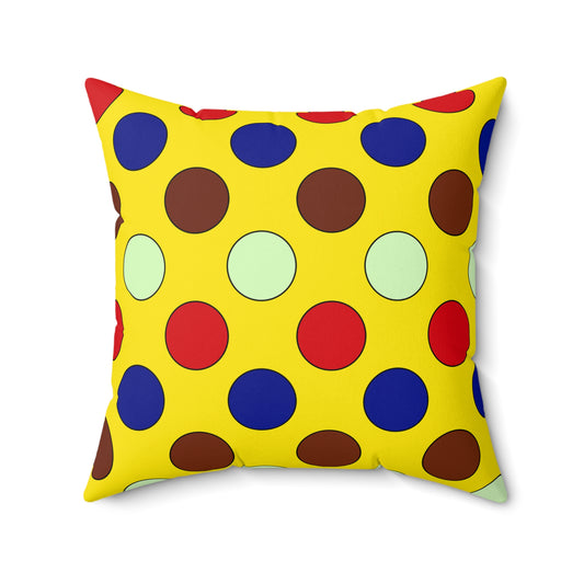 Ecuador Retro Polka Dots Cushion Pillow