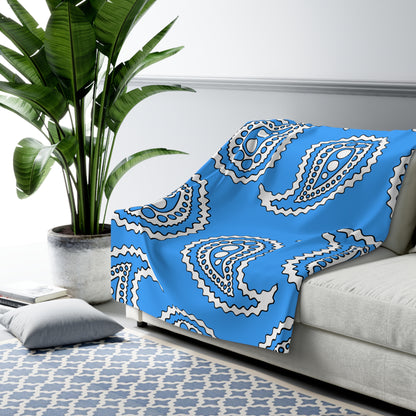 Somalia Retro Paisley Blanket Throw