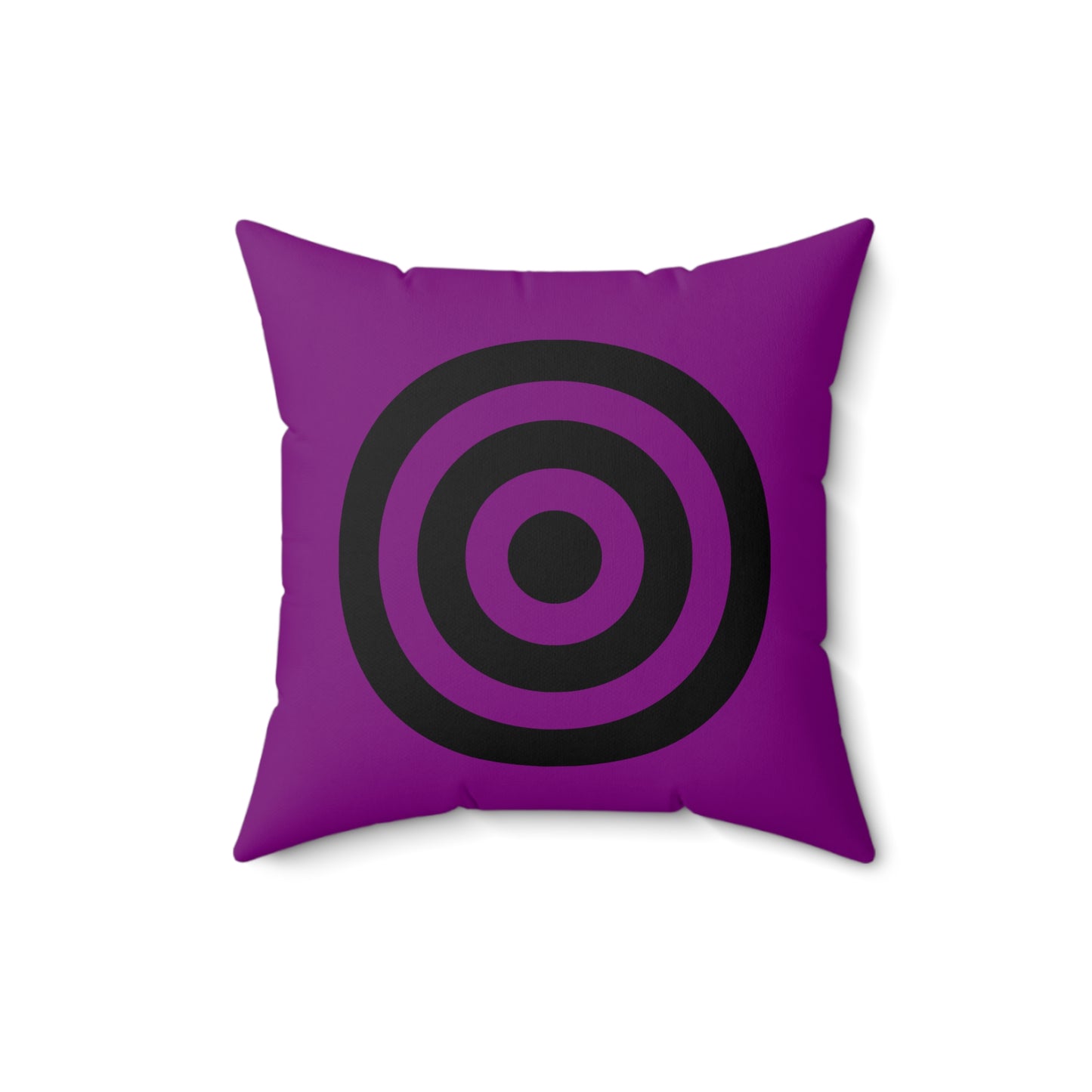 Purple, Black Retro Target Cushion Pillow