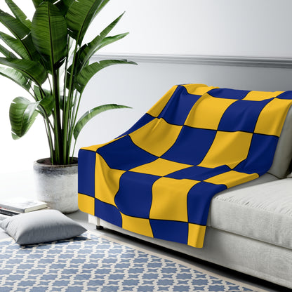 Barbados Retro Check Blanket Throw