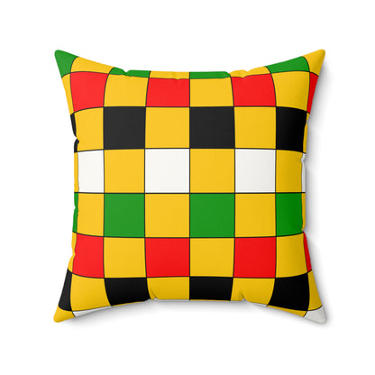 Mozambique Retro Check Cushion Pillow