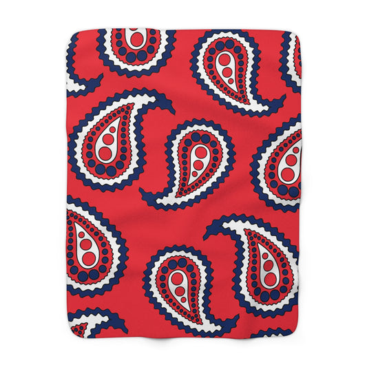 Norway Retro Paisley Blanket Throw