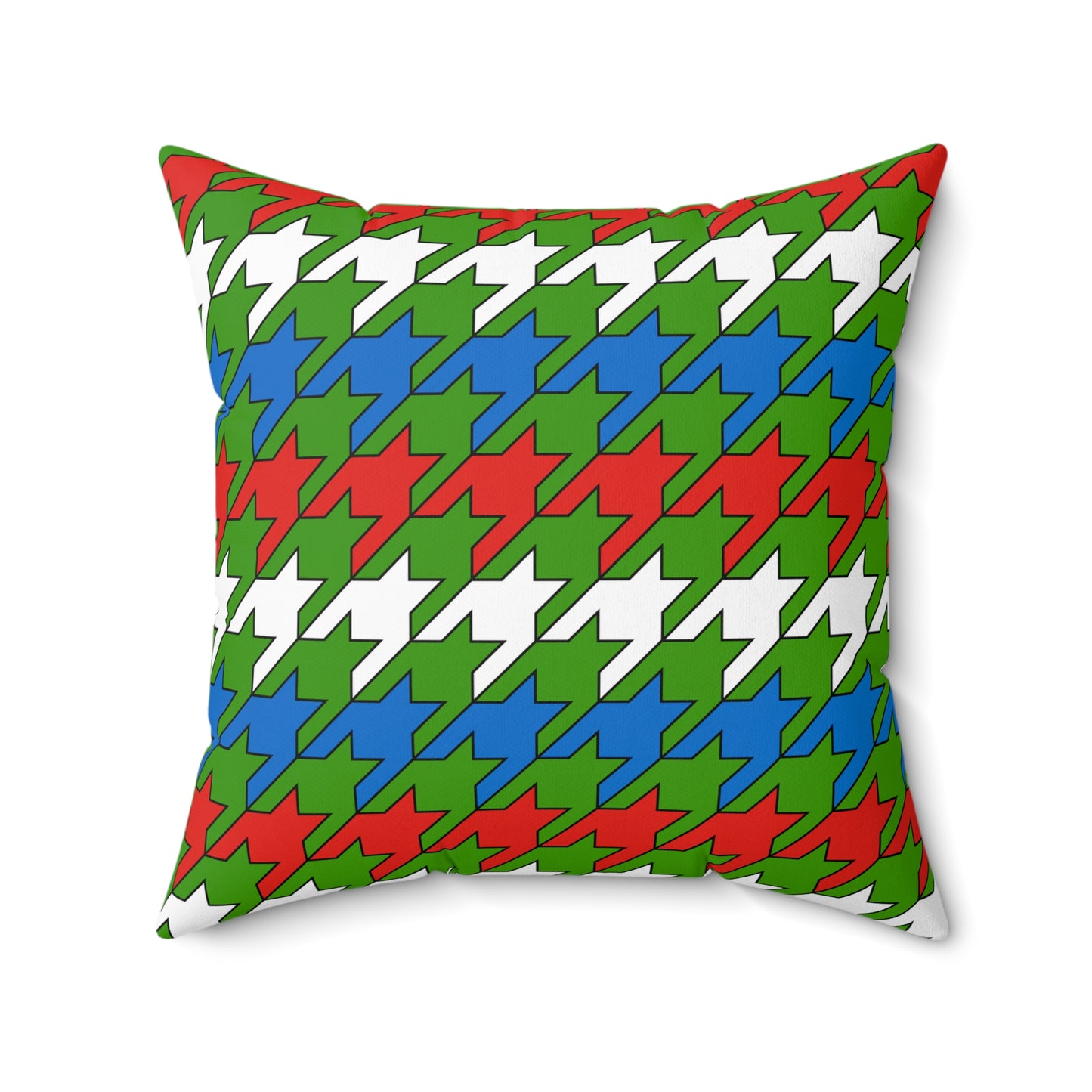 Equatorial Guinea Retro Houndstooth Cushion Pillow