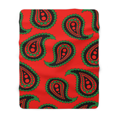 Malawi Retro Paisley Blanket Throw