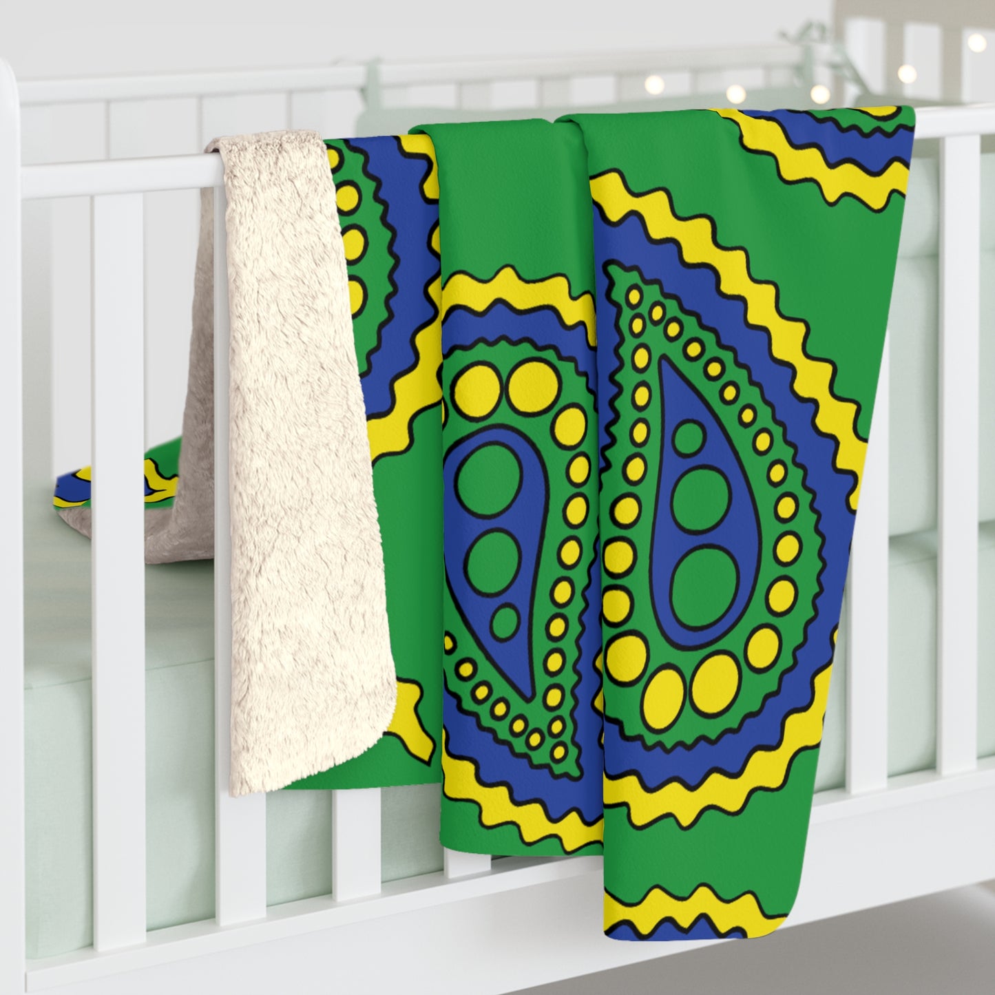 Brazil Retro Paisley Blanket Throw
