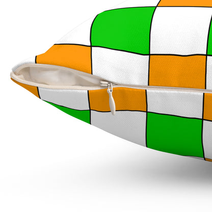 Cote Divoire Retro Check Cushion Pillow