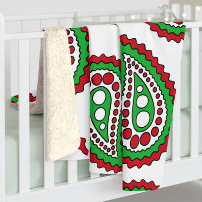 Burundi Retro Paisley Blanket Throw