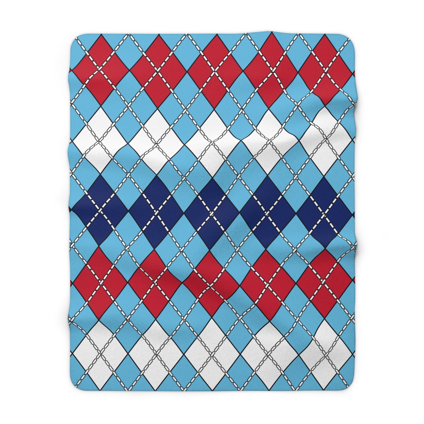 Fiji Retro Argyle Blanket Throw