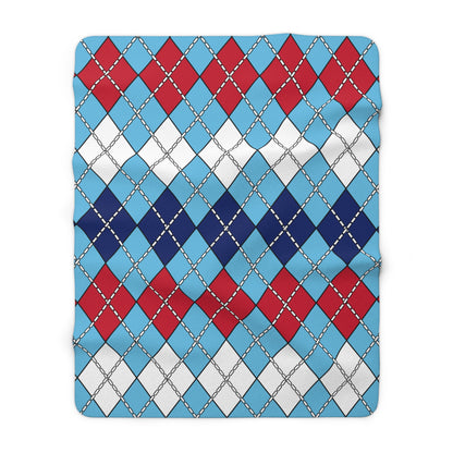 Fiji Retro Argyle Blanket Throw