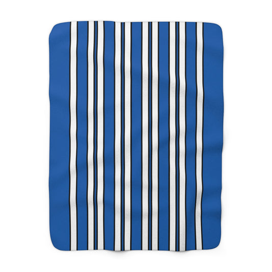 Greece Retro Stripes Blanket Throw