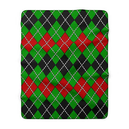 Afghanistan Retro Argyle Blanket Throw