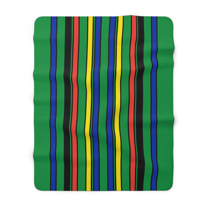 New Caledonia Retro Stripes Blanket Throw