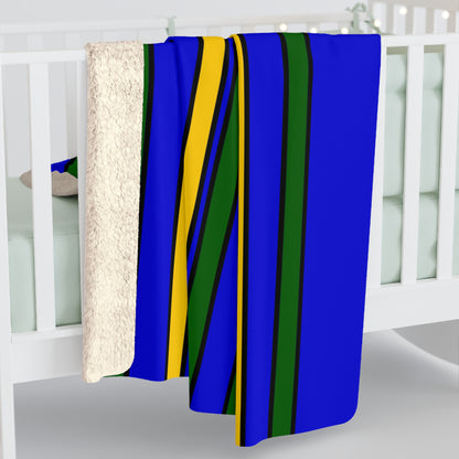 Solomon Islands Retro Stripes Blanket Throw