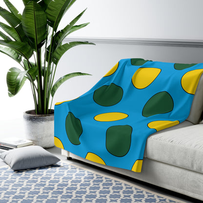 Rwanda Retro Polka Dots Blanket Throw