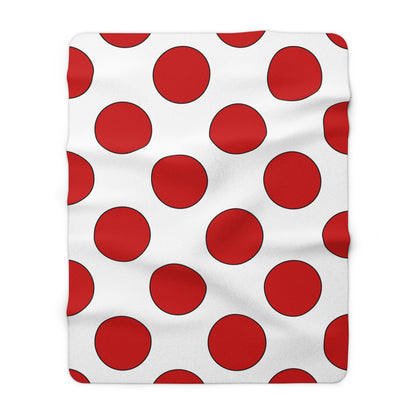 Northern Ireland Retro Polka Dots Blanket Throw