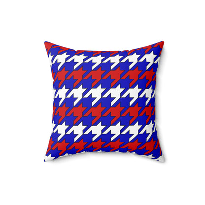 Slovenia Retro Houndstooth Cushion Pillow