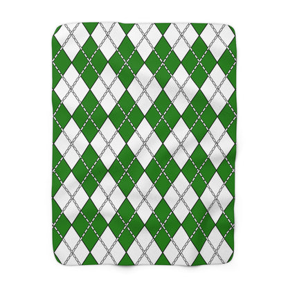 Norfolk Island Retro Argyle Blanket Throw