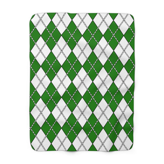 Norfolk Island Retro Argyle Blanket Throw