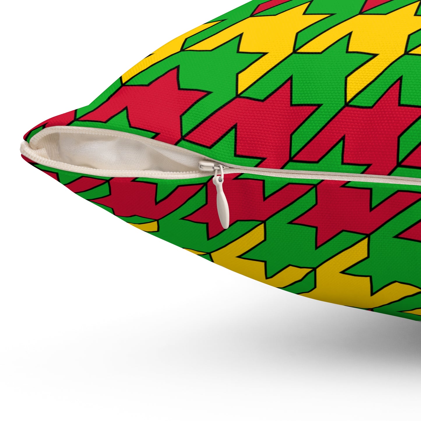 Sao Tome And Principe Retro Houndstooth Cushion Pillow
