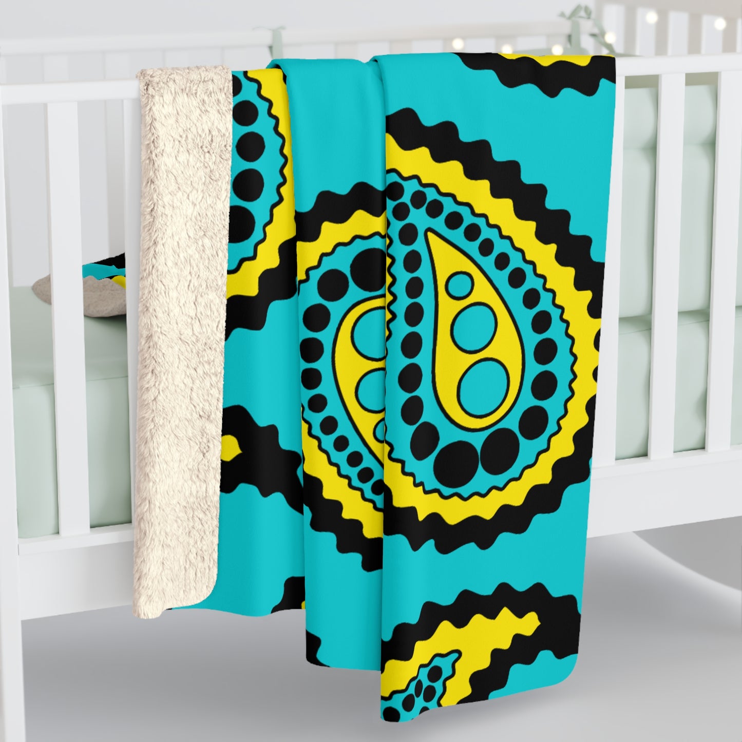 Bahamas Retro Paisley Blanket Throw