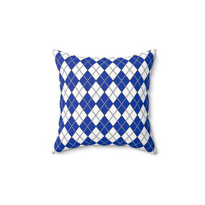 Uruguay Retro Argyle Cushion Pillow