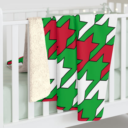 Wales Retro Houndstooth Blanket Throw