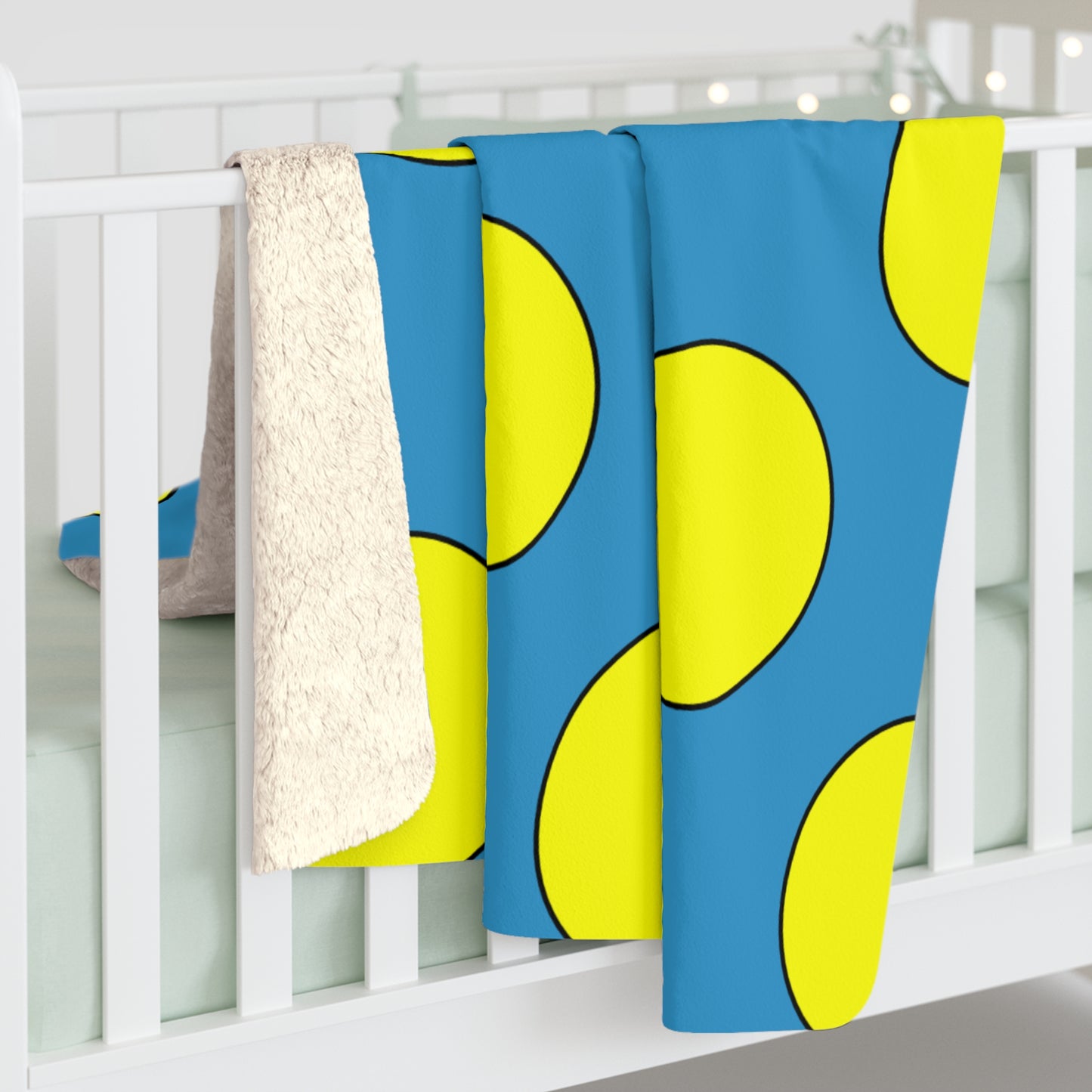 Aruba Retro Polka Dots Blanket Throw