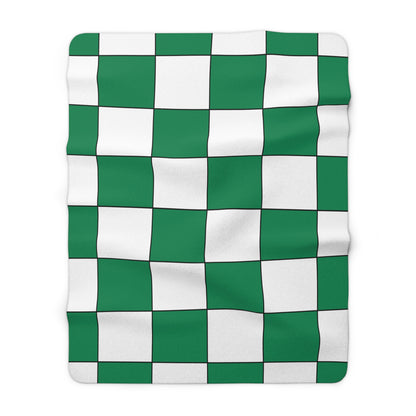 Nigeria Retro Check Blanket Throw