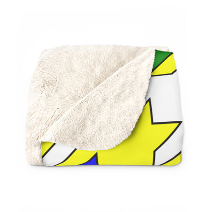Central African Republic Retro Houndstooth Blanket Throw