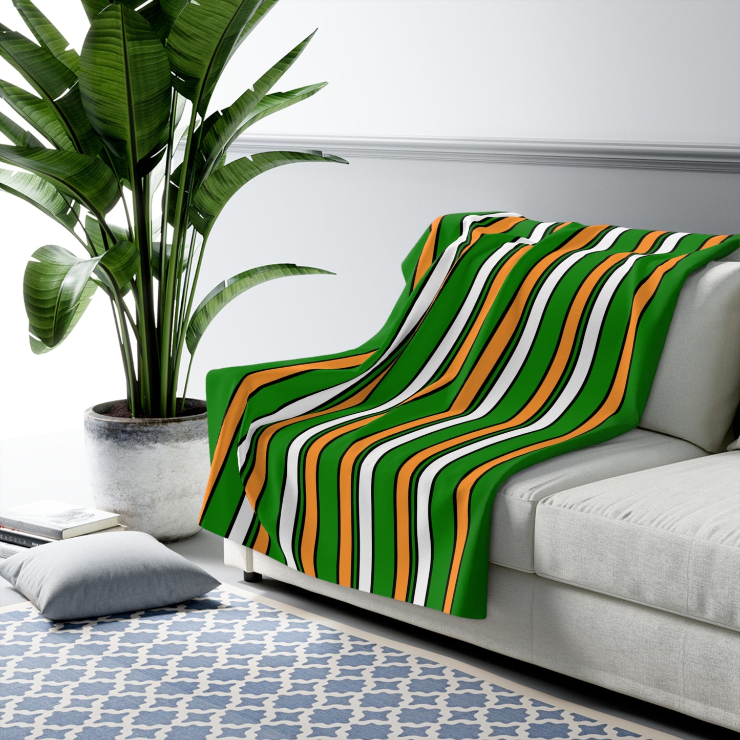 India Retro Stripes Blanket Throw