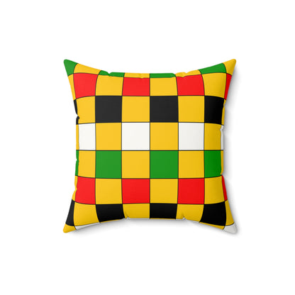Mozambique Retro Check Cushion Pillow