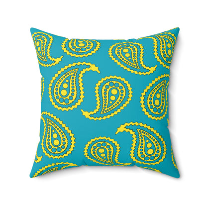 Kazakhstan Retro Paisley Cushion Pillow