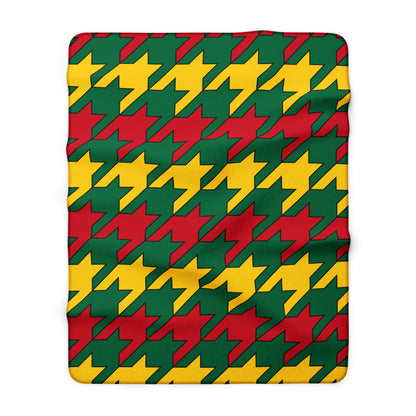 Ghana Retro Houndstooth Blanket Throw